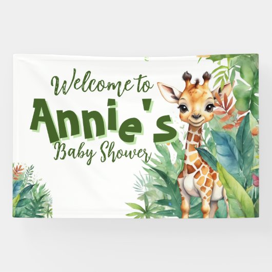 Wildblume Safari: Nature-Inspiriert Kinderdusche Banner (Horizontal)