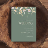 Wildblume Sage Deko alle in einer Hochzeit Einladung