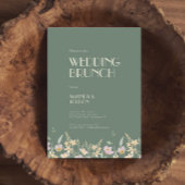 Wildblume Sage Deko Wedding Brunch Einladung