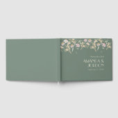 Wildblume Sage Deko Wedding Gästebuch (Voll)
