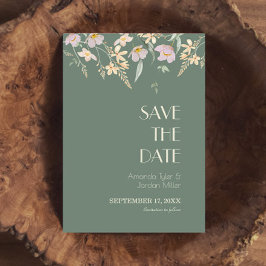 Wildblume Sage Deko Wedding Save the Date