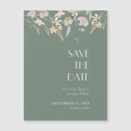 Wildblume Sage Deko Wedding Save the Date Magnet