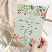 Wildblume Sage Green First Heilige Kommune Einladung