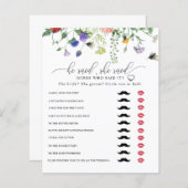 Wildblume, sagte er | Brautparty Game (Vorne/Hinten)