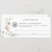 Wildblume Salon Store Geschenkgutschein (Vorne/Hinten)