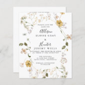 Wildblume Save the Date (Vorne/Hinten)