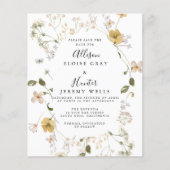 Wildblume Save the Date (Vorderseite)