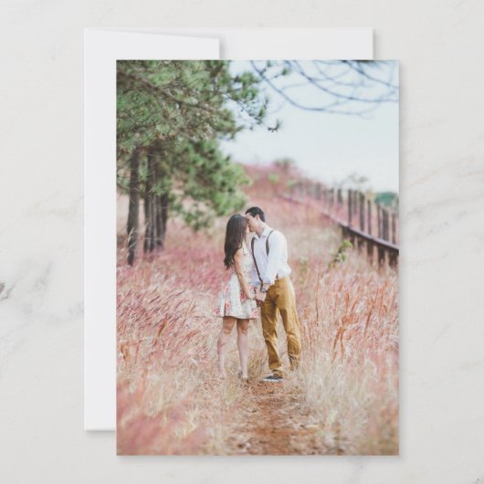 Wildblume Save the Date (Rückseite)