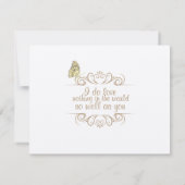 Wildblume Save the Date (Rückseite)