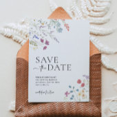 Wildblume Save the Date, Boho Save the Date Einladung
