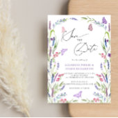 Wildblume Save the Date Einladung