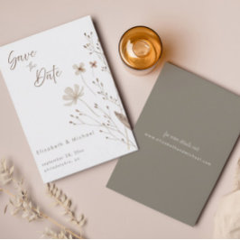 Wildblume | Save the Date Einladung