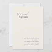 Wildblume Save the Date Einladung (Rückseite)