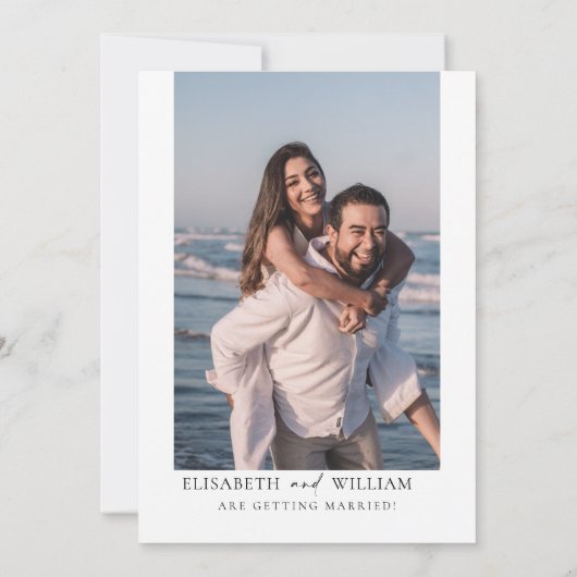 Wildblume Save the Date Einladung (Rückseite)