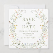 Wildblume Save the Date Foto (Vorderseite)