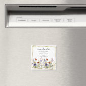 Wildblume Save the Date Magnet (In Situ (Geschirrspüler))