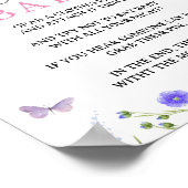 Wildblume Say Baby Game Sign Game Poster (Ecke)