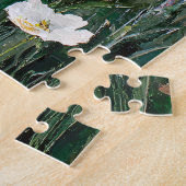 Wildblume Schattenfarbene Ölgemälde Puzzle (Seite)