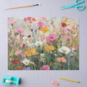 Wildblume Schattenfarbene Ölgemälde Seidenpapier (Basteln)