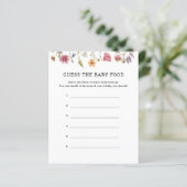 Wildblume schätzt die Babyspielkarten (Stehend Vorderseite)