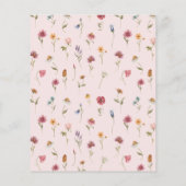 Wildblume schätzt die Babyspielkarten (Rückseite)