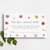 Wildblume schätzt, wie groß das Mommy Bly Game ist Begleitkarte