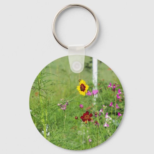 Wildblume Schlüsselanhänger (Vorderseite)