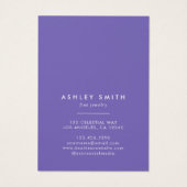 Wildblume-Schlüsselanhänger-Grafikkarte (Rückseite)