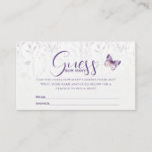 Wildblume Schmetterling schätzt wie viele Spielkar Begleitkarte (Vorderseite)