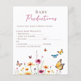 Wildblume Schmetterlinge Kinderdusche Vorhersage