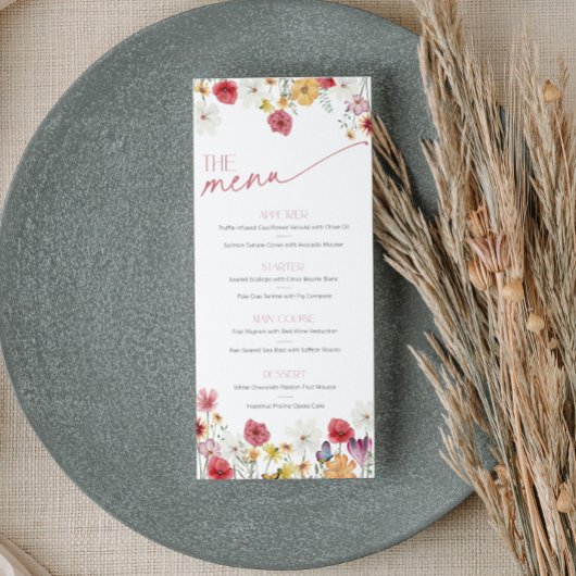 Wildblume Schmetterlinge Liebe im Blumenmenü