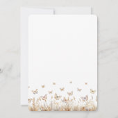 Wildblume Schmetterlinge Muttertag Brunch Einladung (Rückseite)