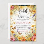 Wildblume Schmetterlinge Sommerdusche Btidal Einladung (Vorne/Hinten)