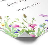 Wildblume Schmetterlingsgeschenke und Karten signi Poster (Ecke)