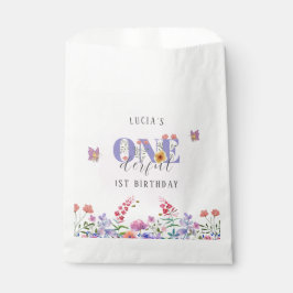 Wildblume schmetternder Schmetterling und Bienen Geschenktütchen