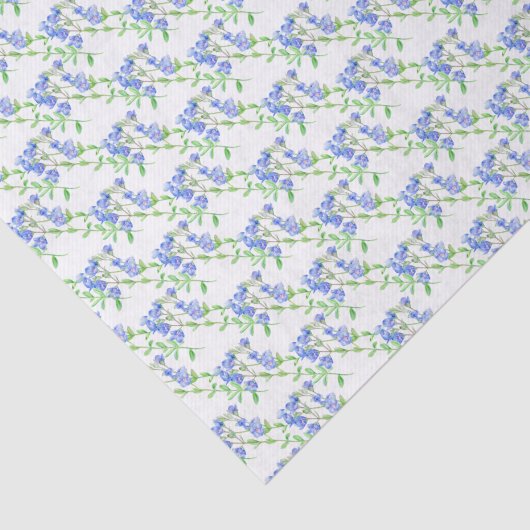 Wildblume Schnellblau-grünes Weißtafelpapier Seidenpapier (Ausschnitt)