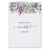 Wildblume Schöne Geburtskarte (Vorne)