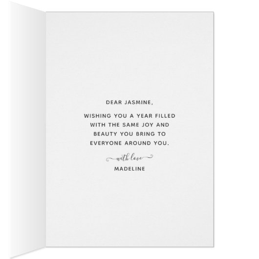 Wildblume Schöne Geburtskarte (Innen (Rechts))