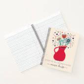 Wildblume schreibt meiner Enkelin Keepake Notizblock (Innenseite)
