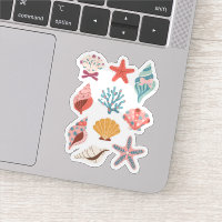 Wildblume Seashell Clam Summer Vibes Floral Beach