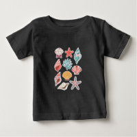 Wildblume Seashell Clam Summer Vibes Floral Beach