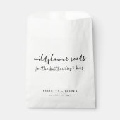 Wildblume Seeds für Schmetterlinge und Hochzeiten Geschenktütchen (Vorderseite)