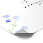 Wildblume Seeds Sehen Sie mir zu wachsen Baby Dusc Poster (Ecke)