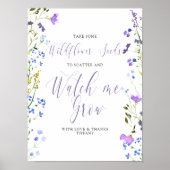 Wildblume Seeds Sehen Sie mir zu wachsen Baby Dusc Poster (Vorne)