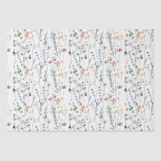 Wildblume Seidenpapier (Vorderseite)