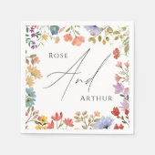 Wildblume Serviette (Vorderseite)