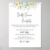 Wildblume Shuttle-Service-Vorlage Poster (Vorne)