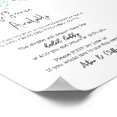 Wildblume Shuttle-Service-Vorlage Poster (Ecke)