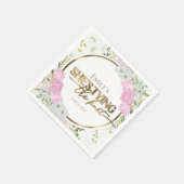 Wildblume Sie bindet das Brautparty am Knoten Serviette (Ecke)