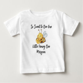 Wildblume So süße Biene ein 1. Geburtstag der Bien Baby T-shirt